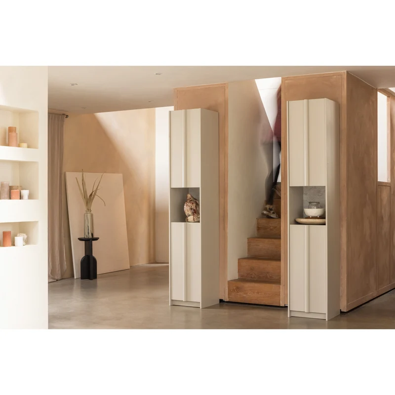 Basu schrank 40 cm kiefer dust inkl. concrete decor