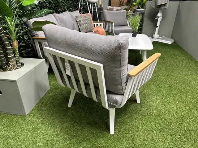 Set 4 teiliges Loungeset weiß, Loungeset weiß (AUSVERKAUFT)