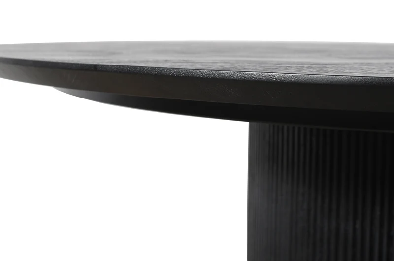 Couchtisch schwarz rund, Couchtisch rund schwarz, Couchtisch schwarz-Gold, Durchmesser 150 cm