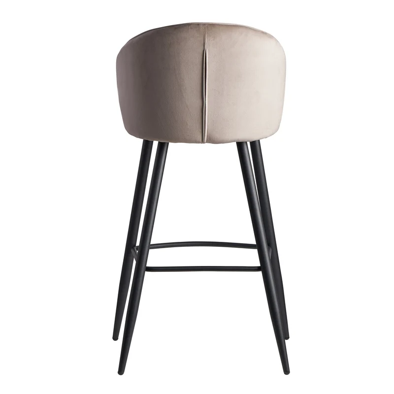 Barhocker taupe, Barstuhl taupe, Sitzhöhe 76 cm