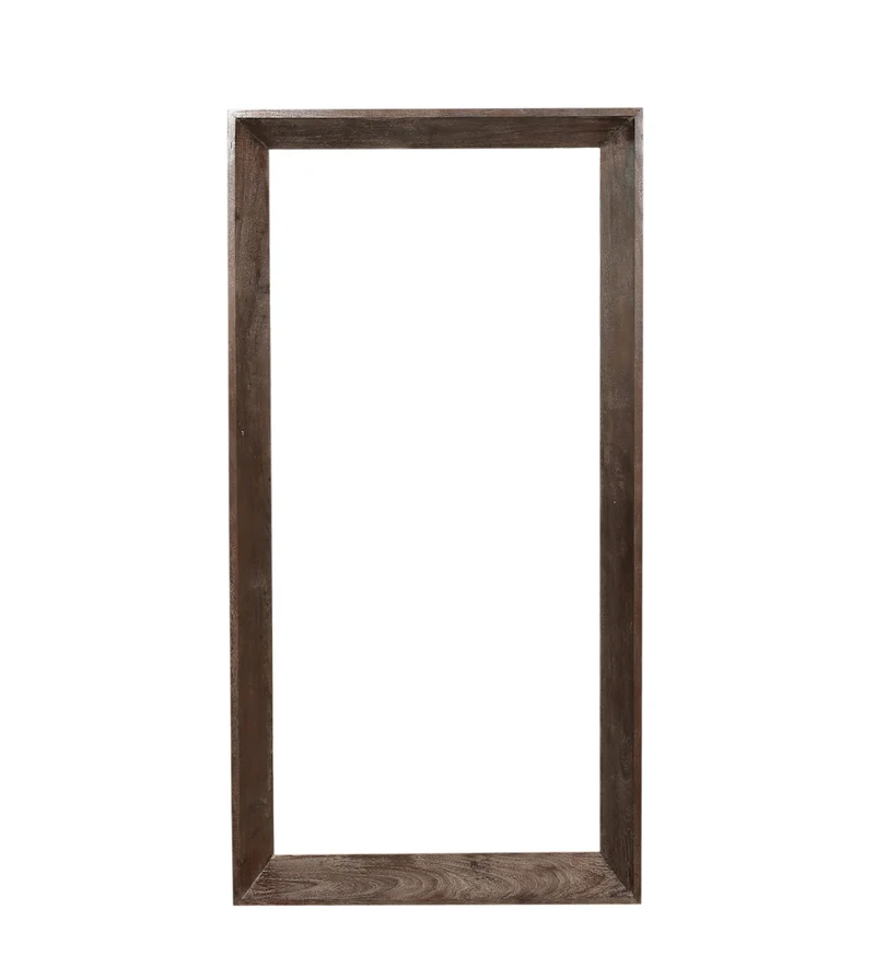Wandspiegel Holz massiv, Spiegel braun Holz, Holz-Wandspiegel, Höhe 195 cm