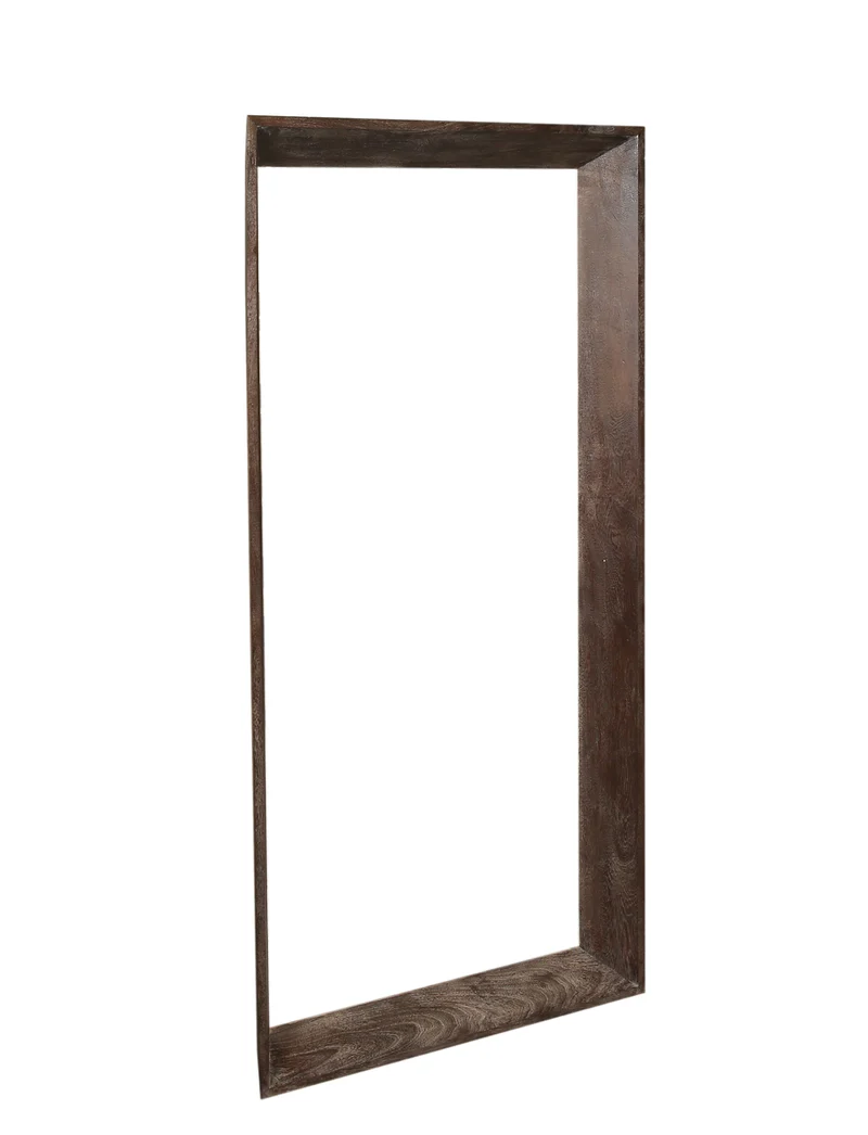 Wandspiegel Holz massiv, Spiegel braun Holz, Holz-Wandspiegel, Höhe 195 cm