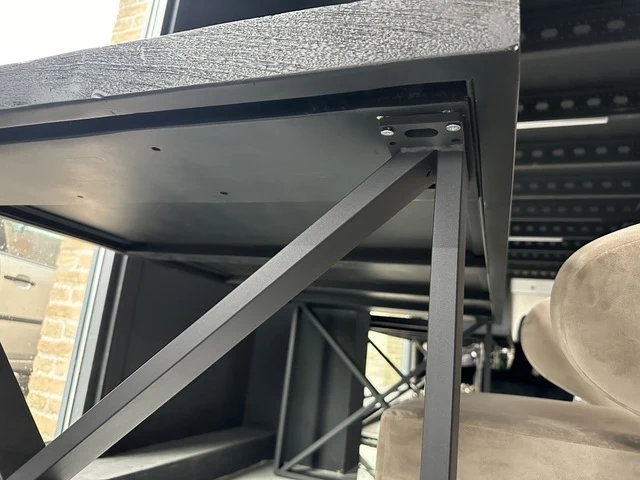 Esstisch schwarz, Tisch schwarz, Breite 160 cm