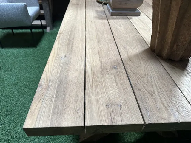 Esstisch Teak, Gartentisch Massivholz, Garten-Esstisch Holz, Länge 250 cm