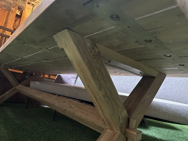 Esstisch Teak, Gartentisch Massivholz, Garten-Esstisch Holz, Breite 300 cm
