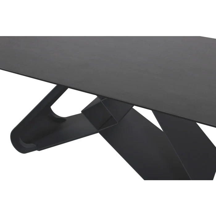 Keramik Esstisch ausziehbar grau, Esstisch grau Marmoroptik Keramik Tischplatte, Tisch Keramik ausziehbar, Länge 180-280 cm