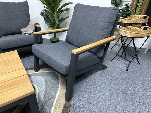 Set 5 teiliges Loungeset anthrazit