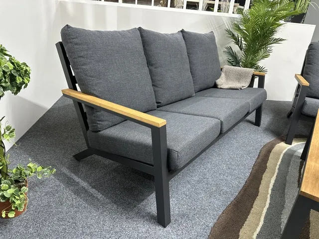 Set 5 teiliges Loungeset anthrazit