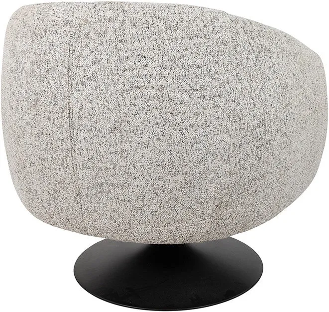 Sessel drehbar Natur-grau, drehbarer Sessel gepolstert
