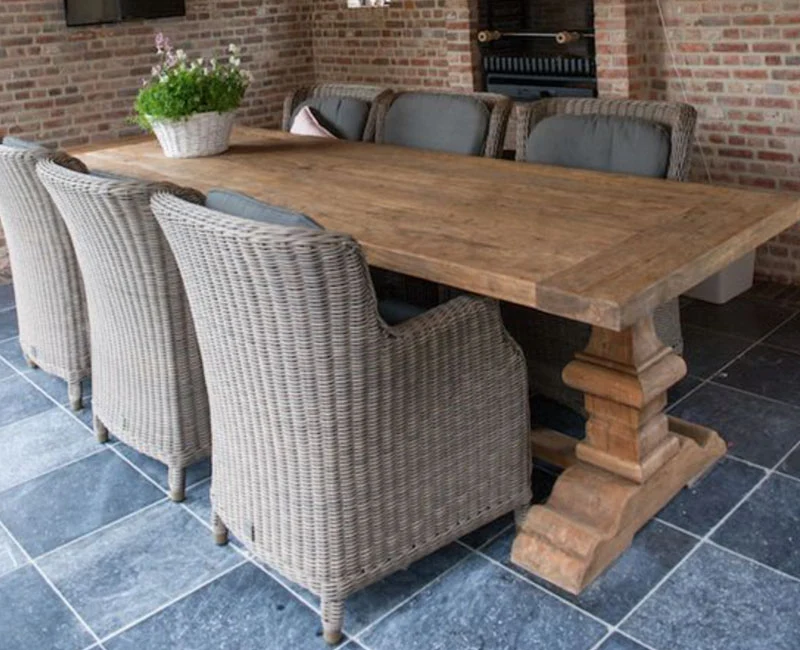 Esstisch Massivholz, Klostertisch Holz, Länge 200 cm
