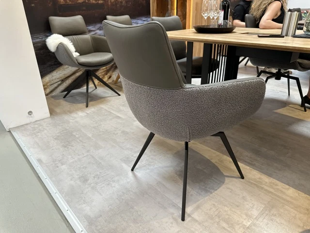 Stuhl grau drehbar, Esszimmerstuhl drehbar grau