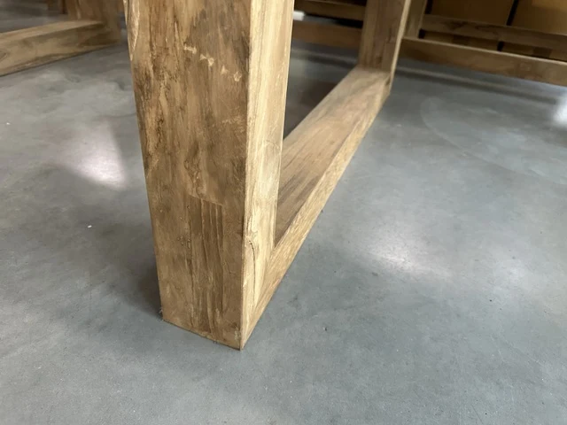 Gartentisch Massivholz, Tisch Teak-Holz, Gartentisch Teak, Breite 200 cm