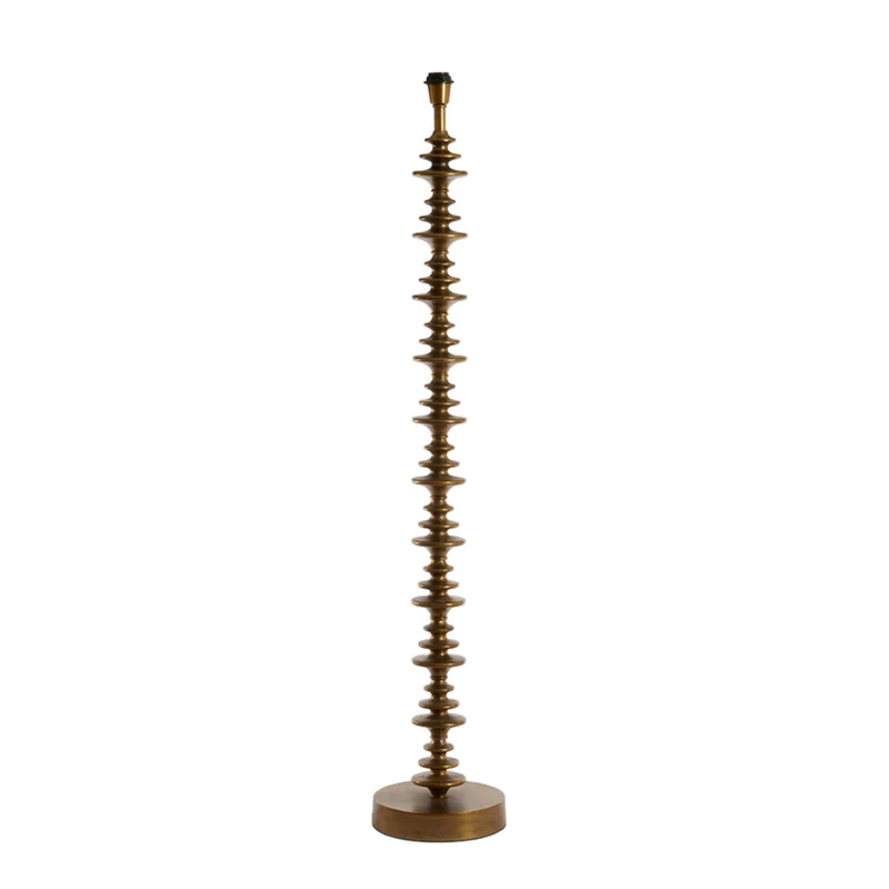 Stehleuchte Bronze-Gold, Lampenfuß Gold für eine Stehleuchte mit Lampenschirm, Stehlampe Bronze matt, Höhe 142 cm