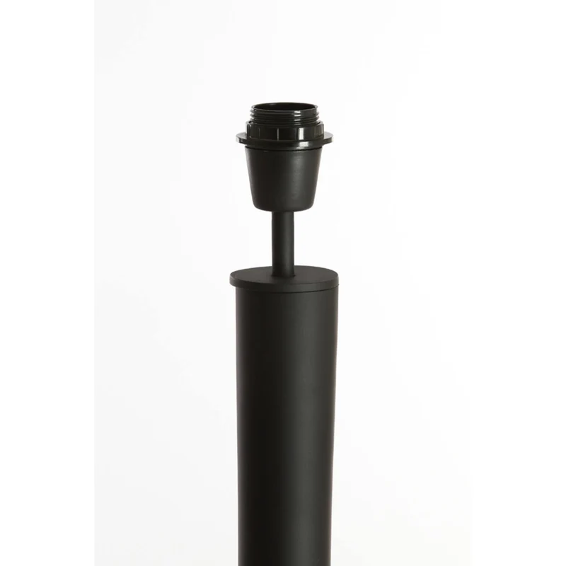 Metall Stehleuchte schwarz, Lampenfuß schwarz für eine Stehleuchte mit Lampenschirm, Stehlampe schwarz matt, Höhe 151 cm