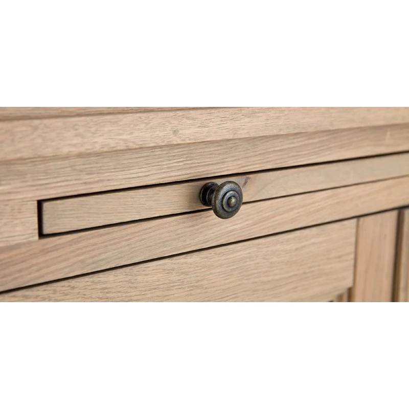 Bücherschrank Eiche-Natur, Wohnzimmerschrank mit einer Schublade, Breite 100 cm