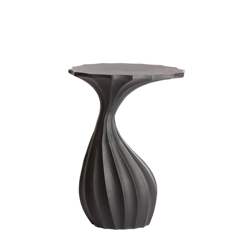 Beistelltisch schwarz, Beistelltisch Metall, Höhe 63 cm