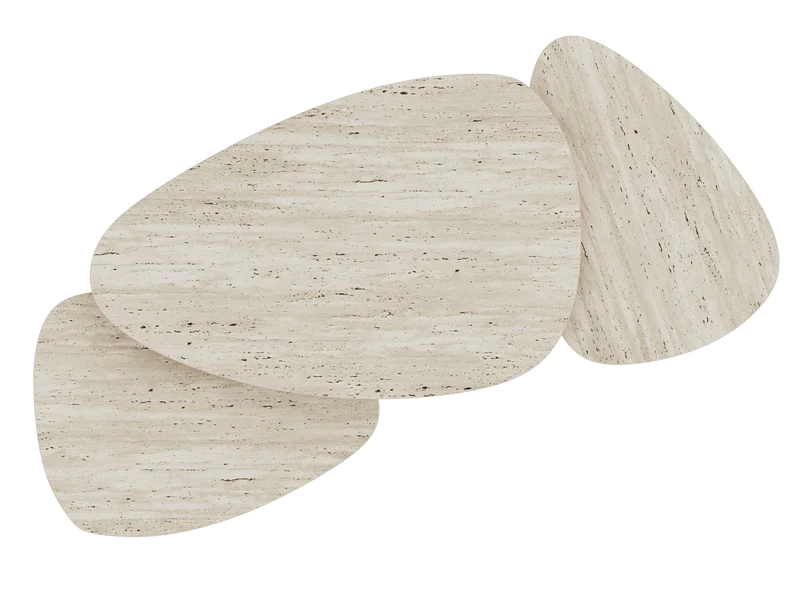 Couchtisch ausziehbar Keramik, Couchtisch Keramik verlängerbar, Couchtisch Travertin, Länge 100-155 cm