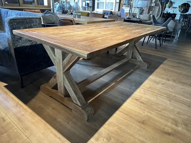 Esstisch Teak, Gartentisch Massivholz, Tisch Holz, Länge 280 cm