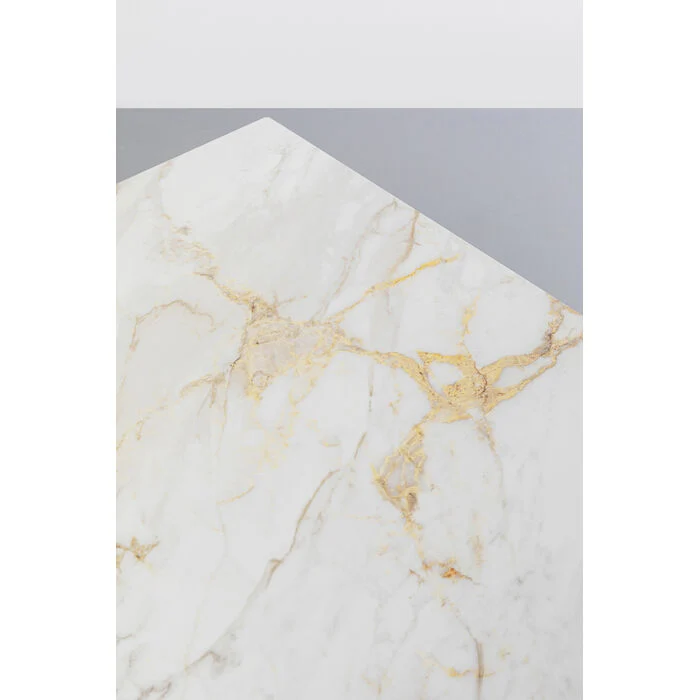 Esstisch Gold Marmoroptik , Esstisch rechteckig Gold, Tisch Tischplatte Marmoroptik Gold, Länge160 cm