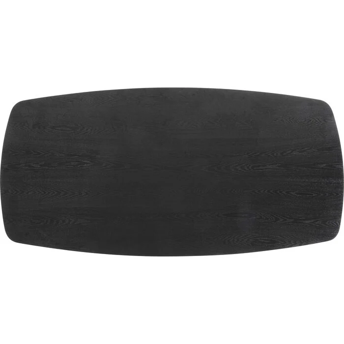 Esstisch Silber-schwarz , Esstisch schwarz, Tisch Silber-Tischgestell, Länge 220 cm