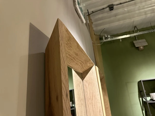 Wandspiegel Holz massiv, Spiegel Holzrahmen, Holz-Wandspiegel, Höhe 160 cm