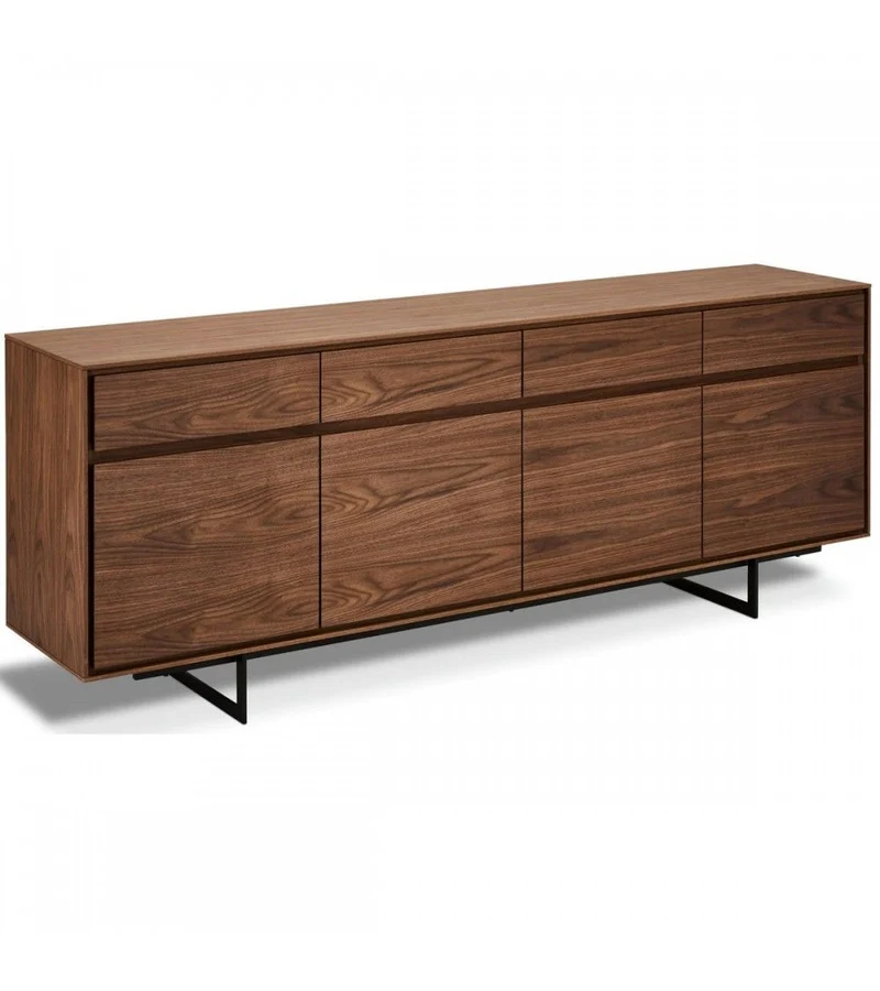 Sideboard Walnuss Anrichte Walnuss braun, Breite 205 cm