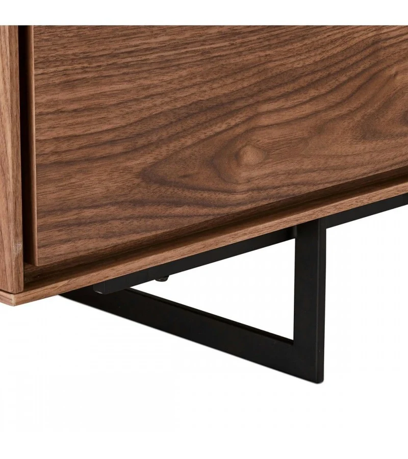 Sideboard Walnuss Anrichte Walnuss braun, Breite 205 cm
