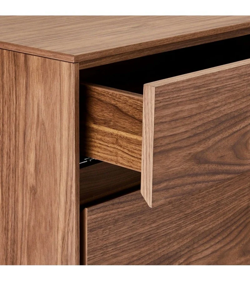 Sideboard Walnuss Anrichte Walnuss braun, Breite 205 cm