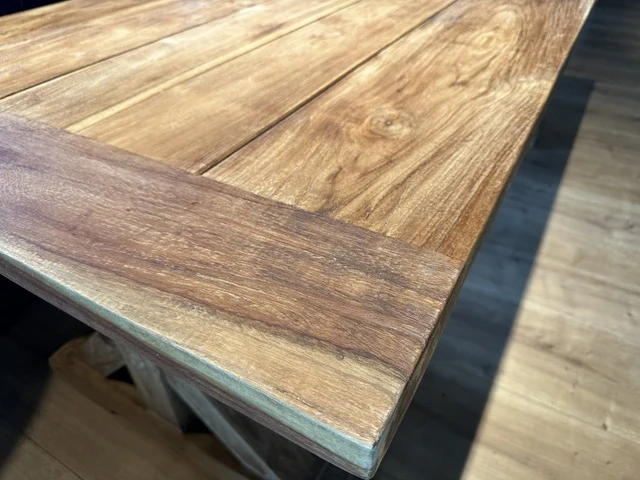 Esstisch Teak, Gartentisch Massivholz, Tisch Holz, Länge 260 cm