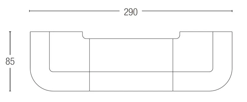 Bar weiß outdoor Bar, Bartheke Kunststoff, outdoor Bartresen mit Beleuchtung, Bar outdoor, Breite 280 cm