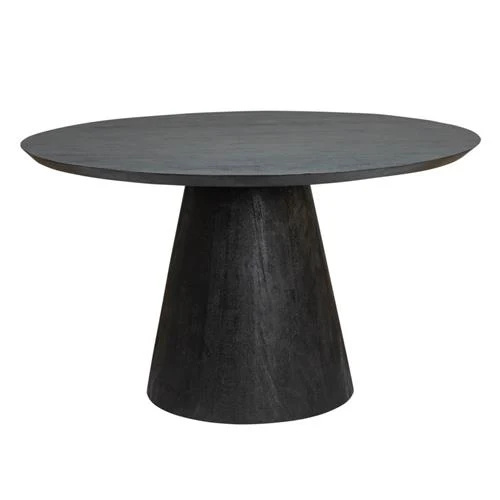 Esstisch schwarz rund, Tisch rund schwarz, Durchmesser 150 cm