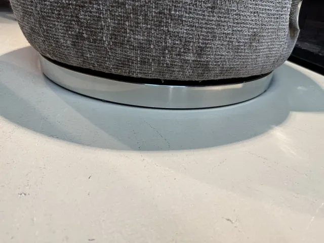 Sessel grau-braun, drehbarer Sessel Metall-Gestell