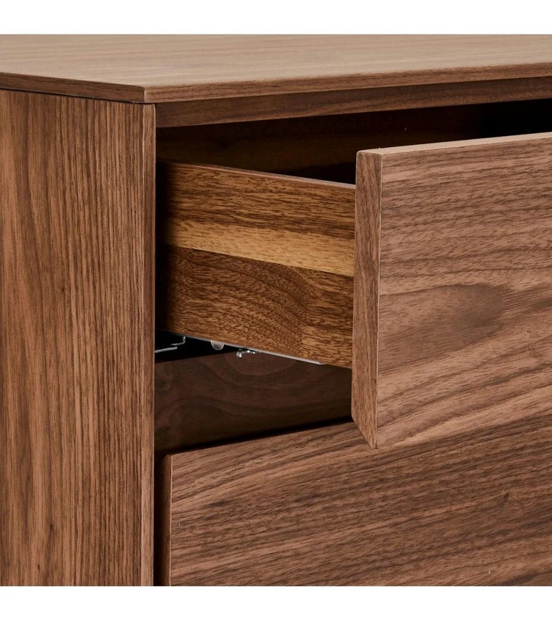 Sideboard braun-Walnuss, Anrichte braun, Breite 155 cm