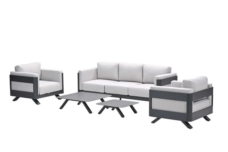 Gartensofa anthrazit 5-teilig