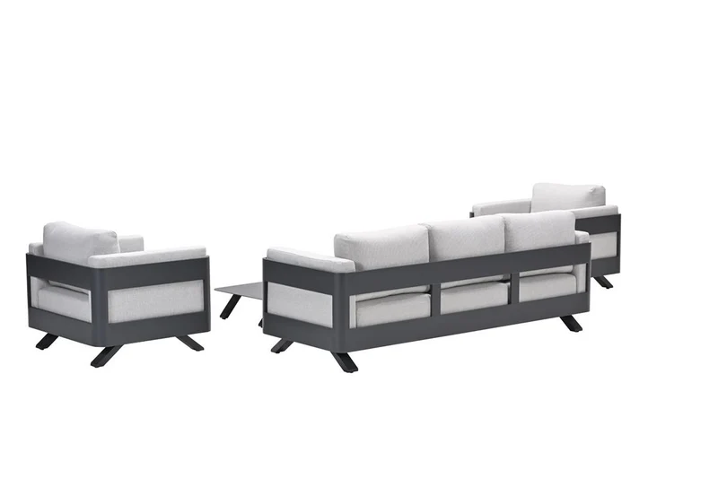 Gartensofa anthrazit 5-teilig