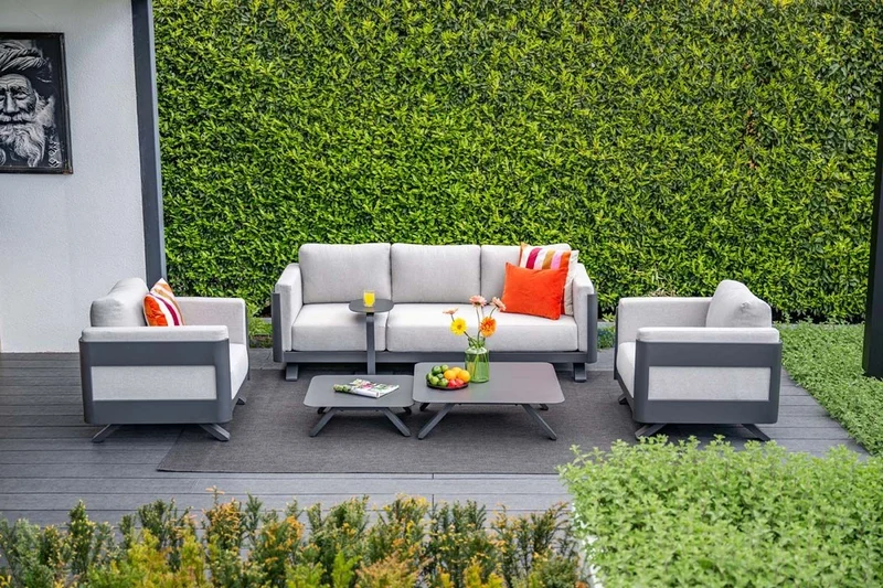 Gartensofa anthrazit 5-teilig