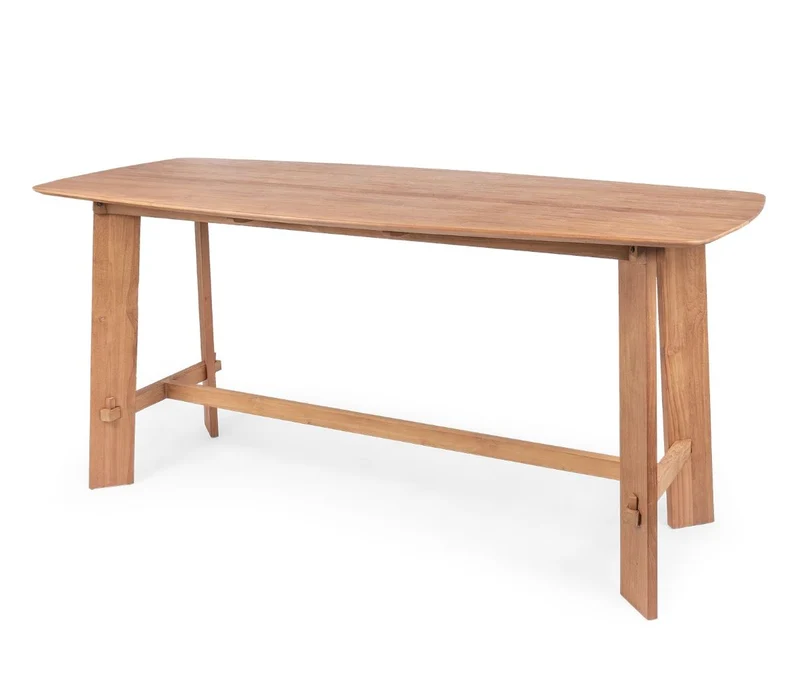 Bartisch Naturholz massiv, Länge 225 cm