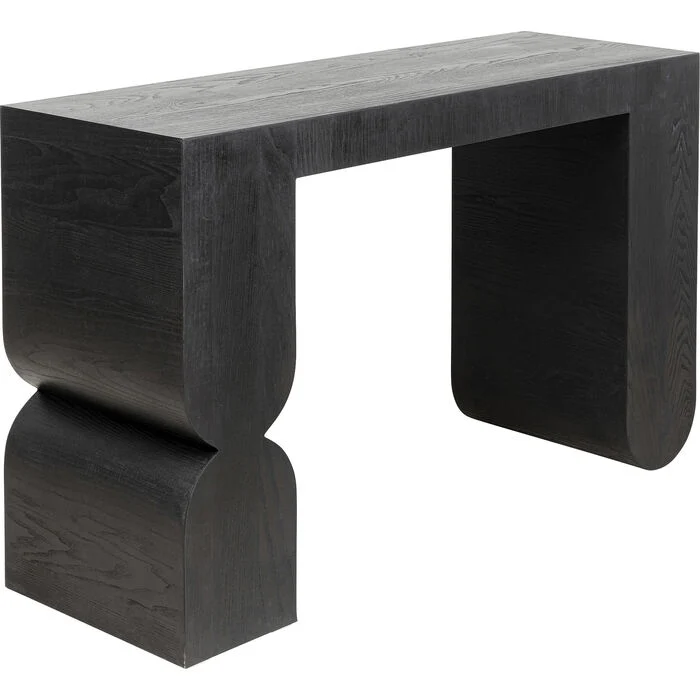 Konsole schwarz, Wandtisch schwarz, Breite 120 cm