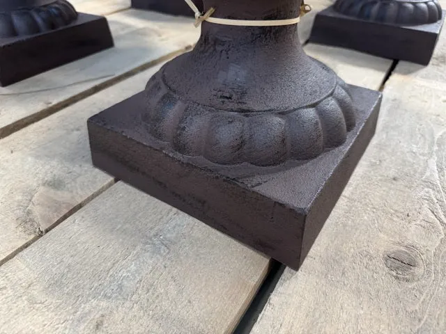 Pflanztopf Klassik M, Pflanztopf braun Metall, Blumentopf Metall, Durchmesser 24 cm