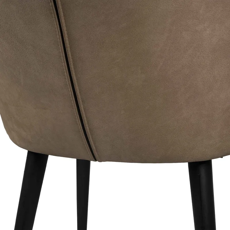 Stuhl taupe Leder, Esszimmerstuhl taupe Leder