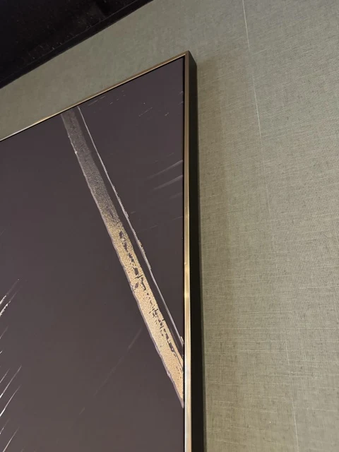 Wandbild schwarz-Gold, Bild schwarz-Gold, Breite 102 cm
