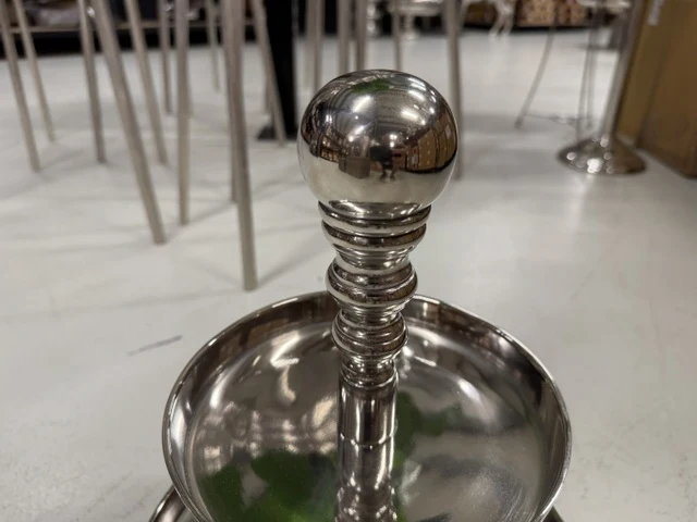 Etagere Silber, Etagere rund, Höhe 52 cm