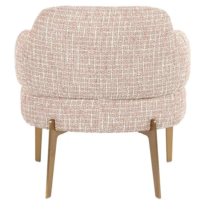 Sessel beige-rose-Gold