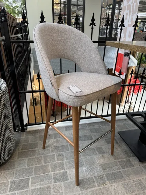 Barstuhl taupe-beige, Barstuhl taupe, Sitzhöhe 74 cm