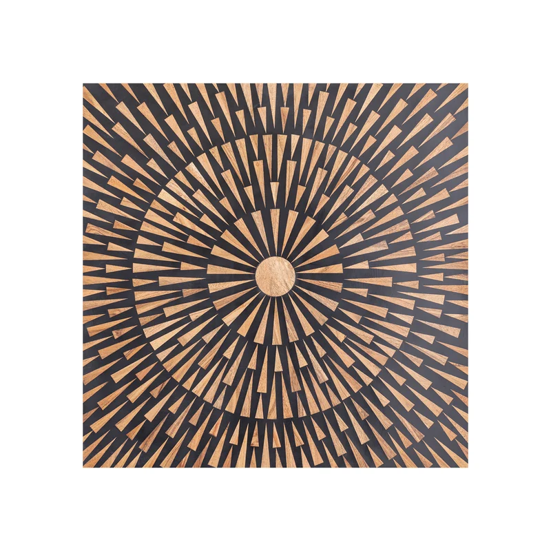 Wandpanel braun-schwarz, Wandbild Natur-braun schwarz, Breite 60 cm