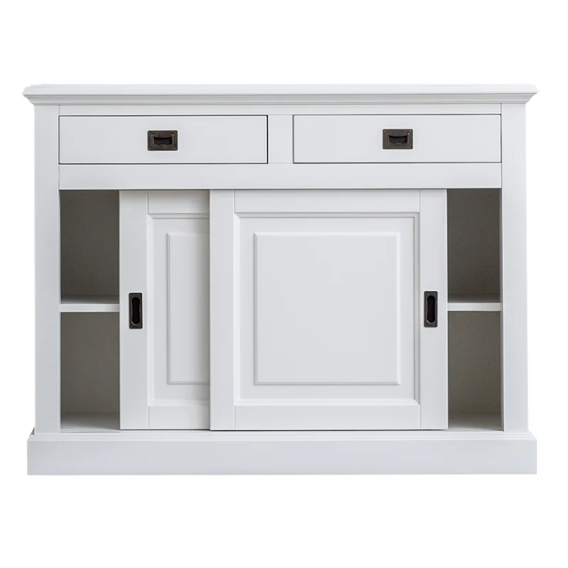 Sideboard weiß, Anrichte weiß, Breite 126 cm