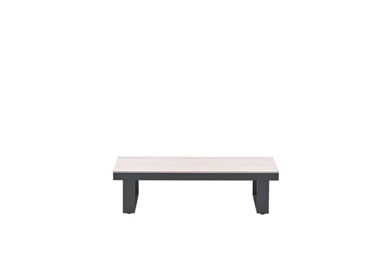 Gartencouchtisch anthrazit-grau, Gartenmöbel Garten-Couchtisch, Länge 130 cm