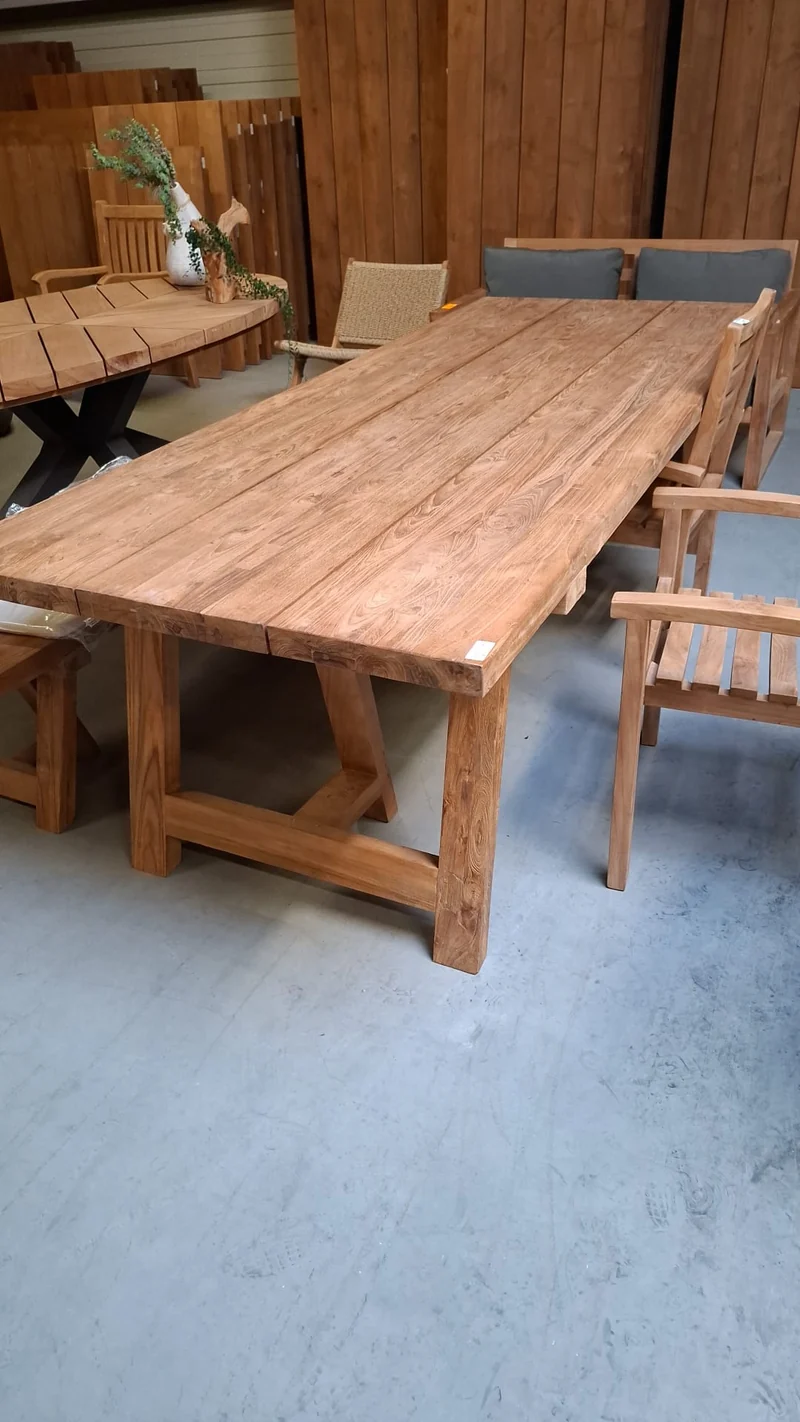 Gartentisch Teakholz, Tisch Teak, Esstisch Teak, Länge 350 cm