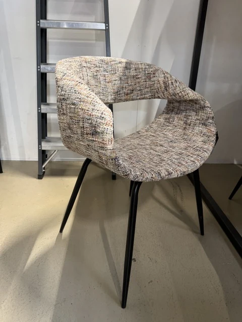 Stuhl Multicolor, gepolsterter Stuhl taupe