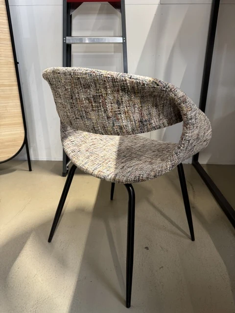 Stuhl Multicolor, gepolsterter Stuhl taupe